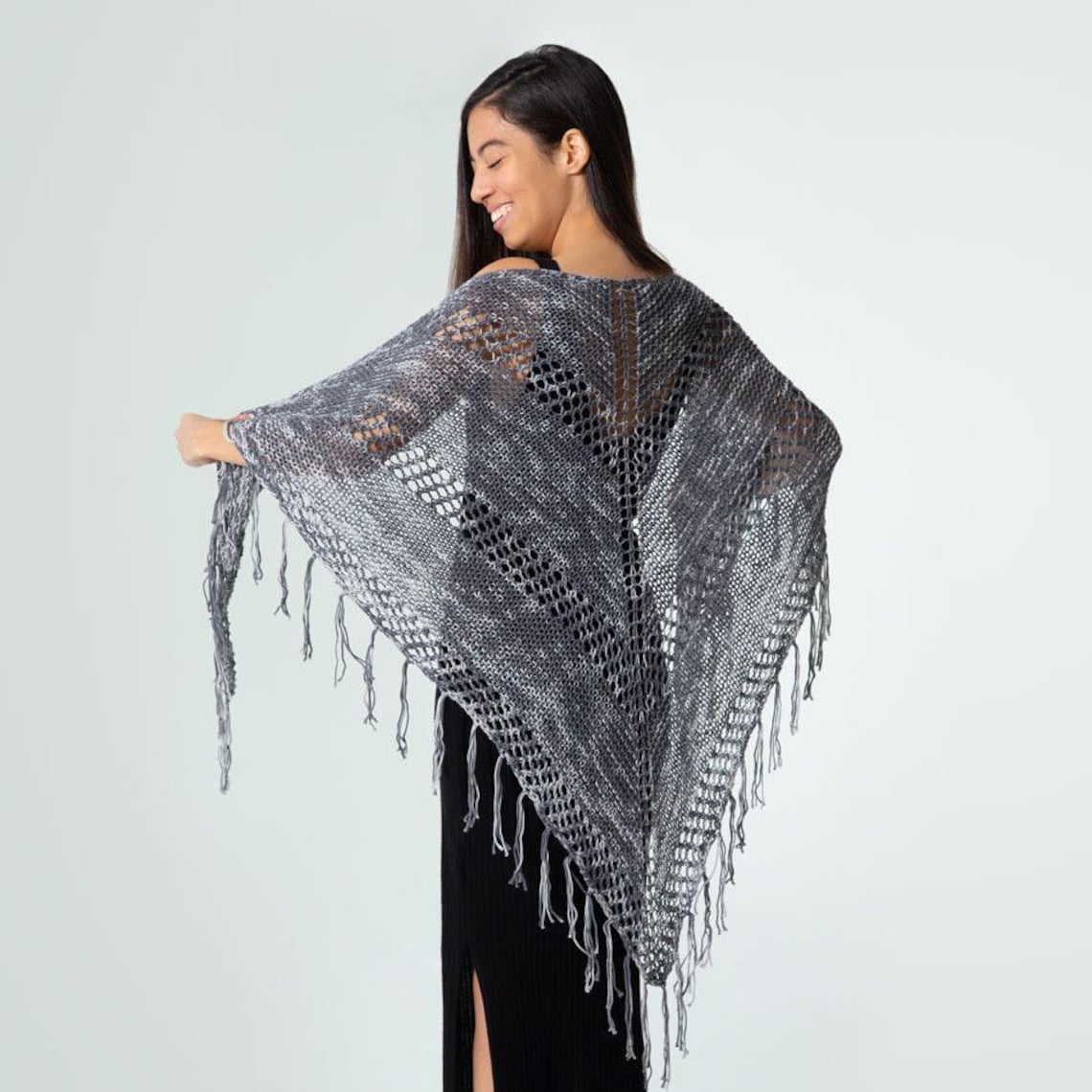 Sanctuary Pattern Sanctuary Knit Shawl Easy Pattern | Beginner Triangle Lace Shawl ...