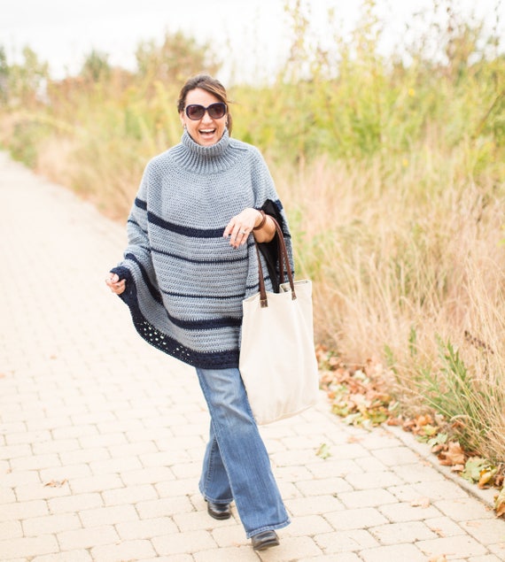turtleneck cape