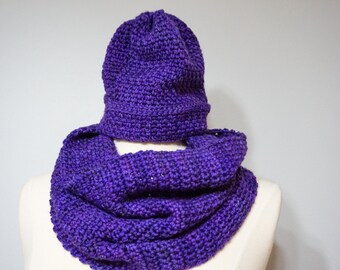 Delancey Beanie & Cowl Crochet Pattern - Easy, DIY Winter Set, Worsted Yarn Craft