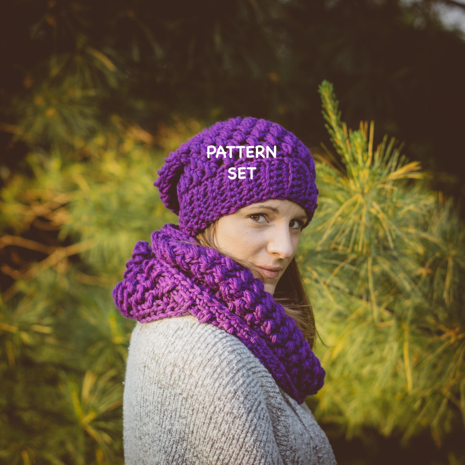38 Matching Crochet Pattern Sets for Your Next Project 12 Easy Jorden Puff Stitch Hat & Scarf Set