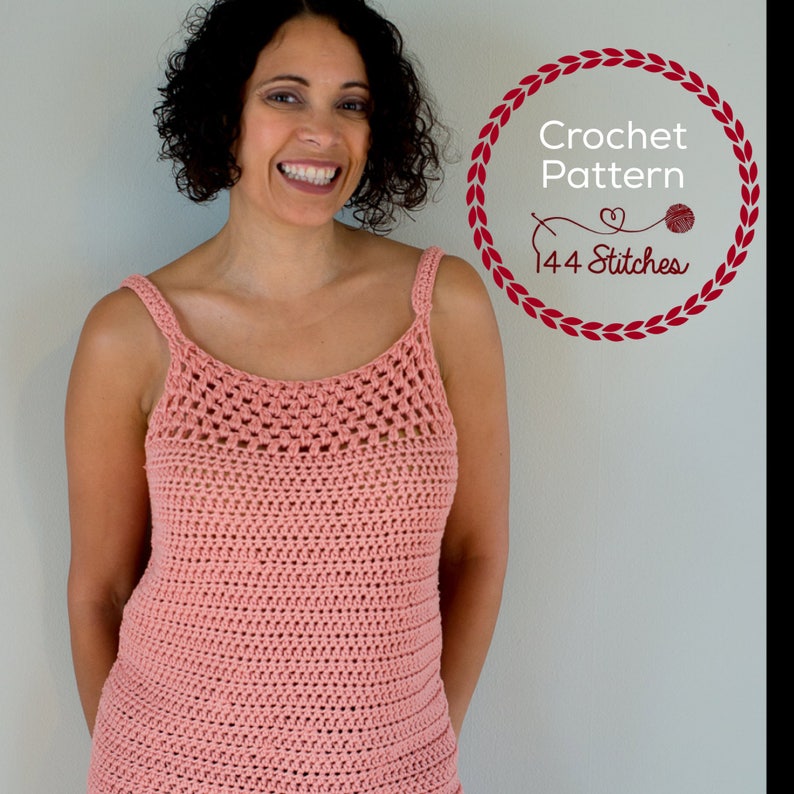 Crochet Tank Top Pattern Sleeveless Tee Crochet Pattern Etsy