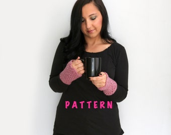 Horizon Wristies: Easy Beginner Crochet Pattern, Cozy Wrist Warmers with Worsted Yarn