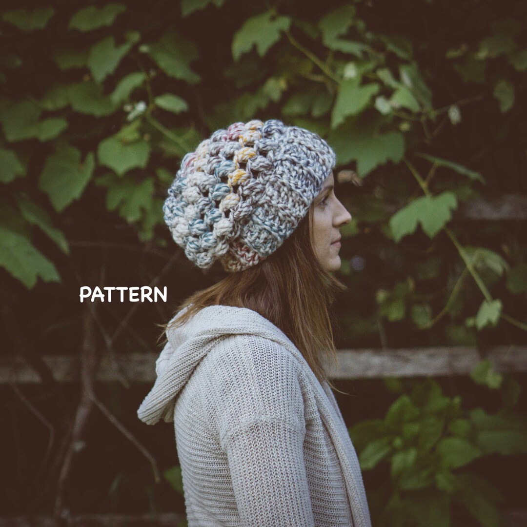 Chunky Puff Beanie: Easy Crochet Pattern for Beginners, Bulky Yarn Hat ...