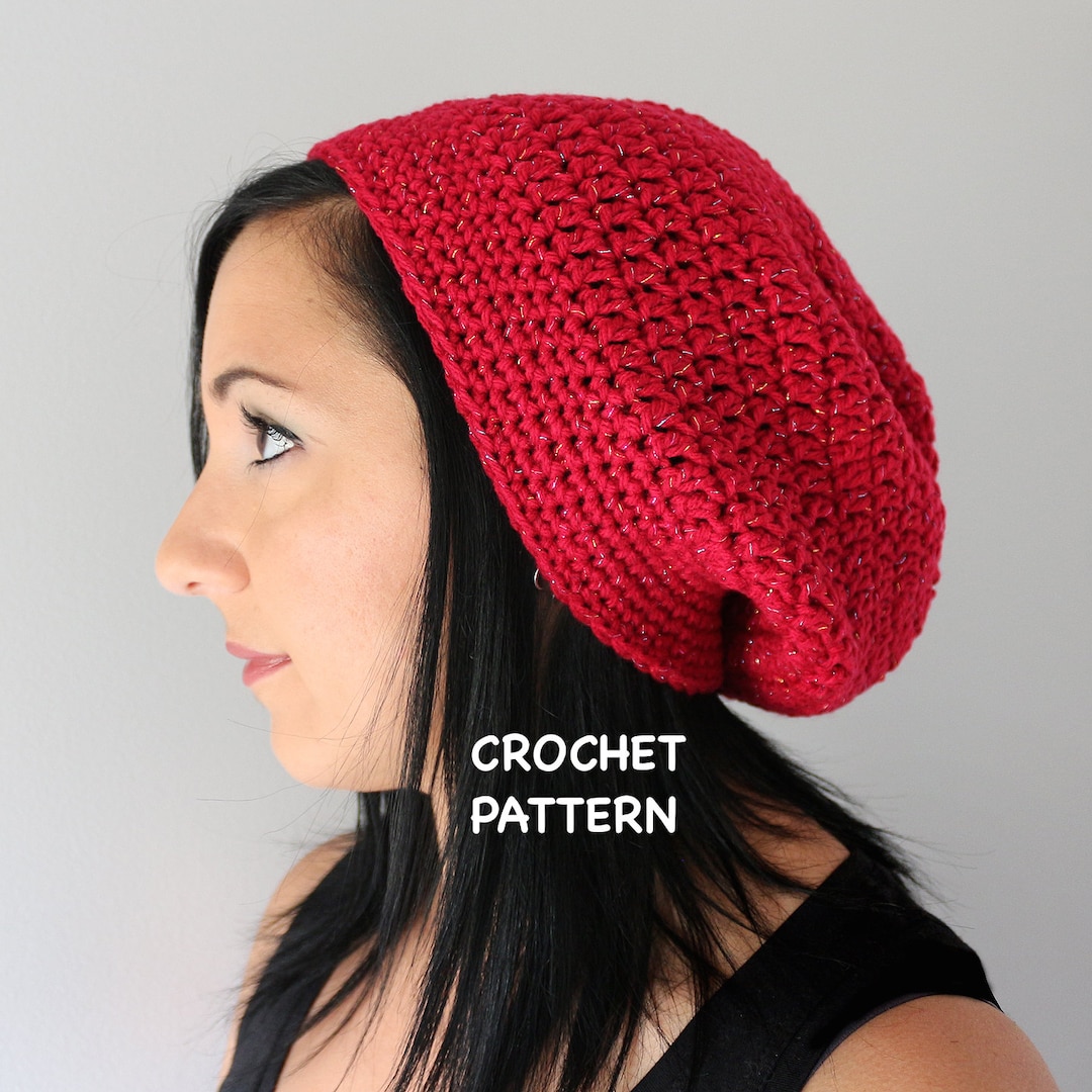 Everyday Slouchy Hat, Crochet Pattern, PDF Download PATTERN - Etsy