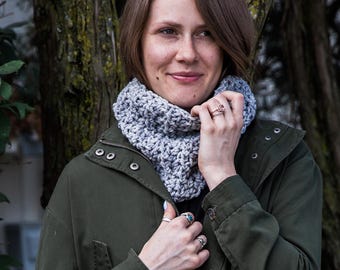 Easy Crochet Chunky Cowl Pattern | Beginner Friendly Bulky Yarn Neck Warmer | Ski Cozy Pattern | Mens Cowl Pattern