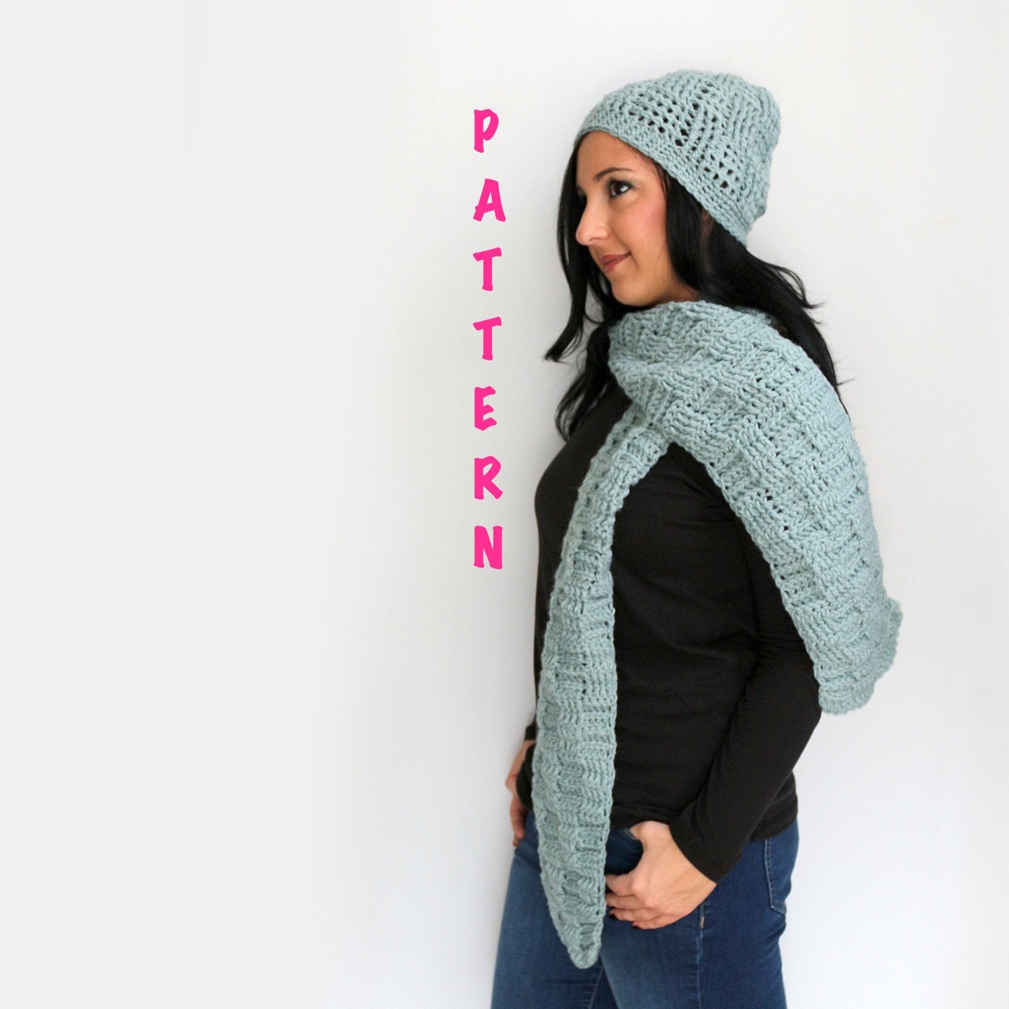 35 Hat and Scarf Crochet Patterns to Keep You Cozy and Creative 10 Crochet Basket Weave Scarf and Hat Pattern Set