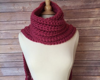 Sycamore Scarf - Easy Crochet Pattern, Bulky Yarn DIY, Cozy Winter Accessory