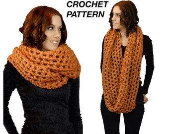 Easy Crochet Pattern: Oversized Chunky Infinity Scarf with Cozy Chunky Yarn