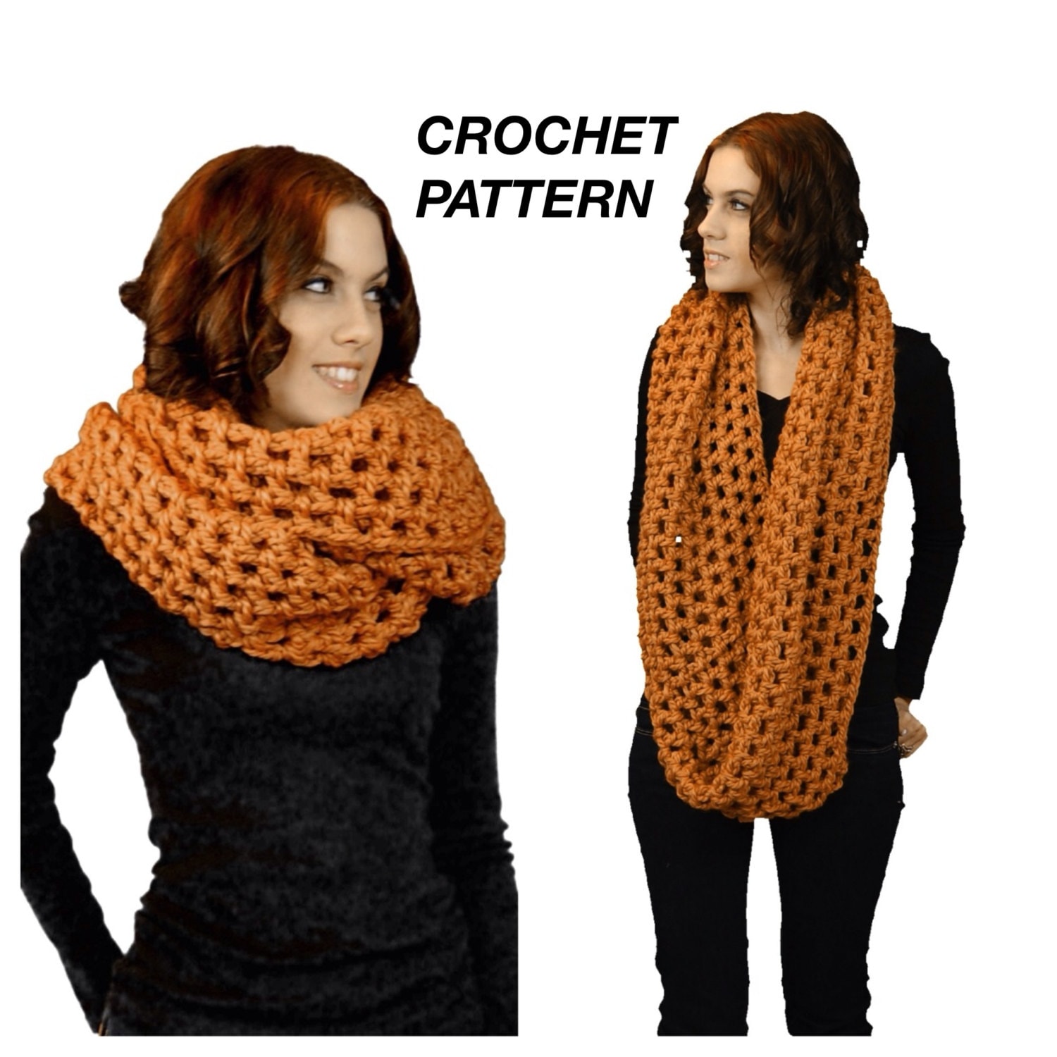 36 Jumbo Yarn Crochet Patterns for Cozy Gifts, Home Decor, and Easy Quick Makes 31 Easy Crochet Pattern: Oversized Chunky Infinity Scarf