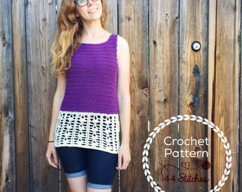 Kirra Beach Tunic: Advanced Beginner Crochet Pattern with Worsted Yarn