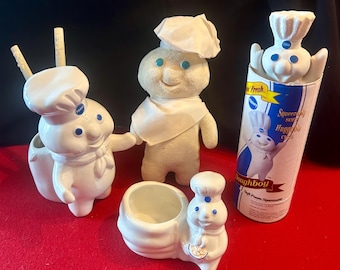Pillsbury Doughboy Calendar Figurines by Danbury Mint C.1997