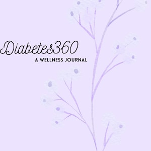 Diabetes360 Digital Wellness Journal (Lavendel) - Ziele setzen, Mahlzeiten planen, Bewegung, und Glukose-Tagebuch
