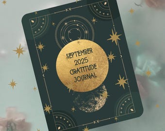 Gratitude Journal - Printable September 2025 Gratitude Journal with Daily Entries
