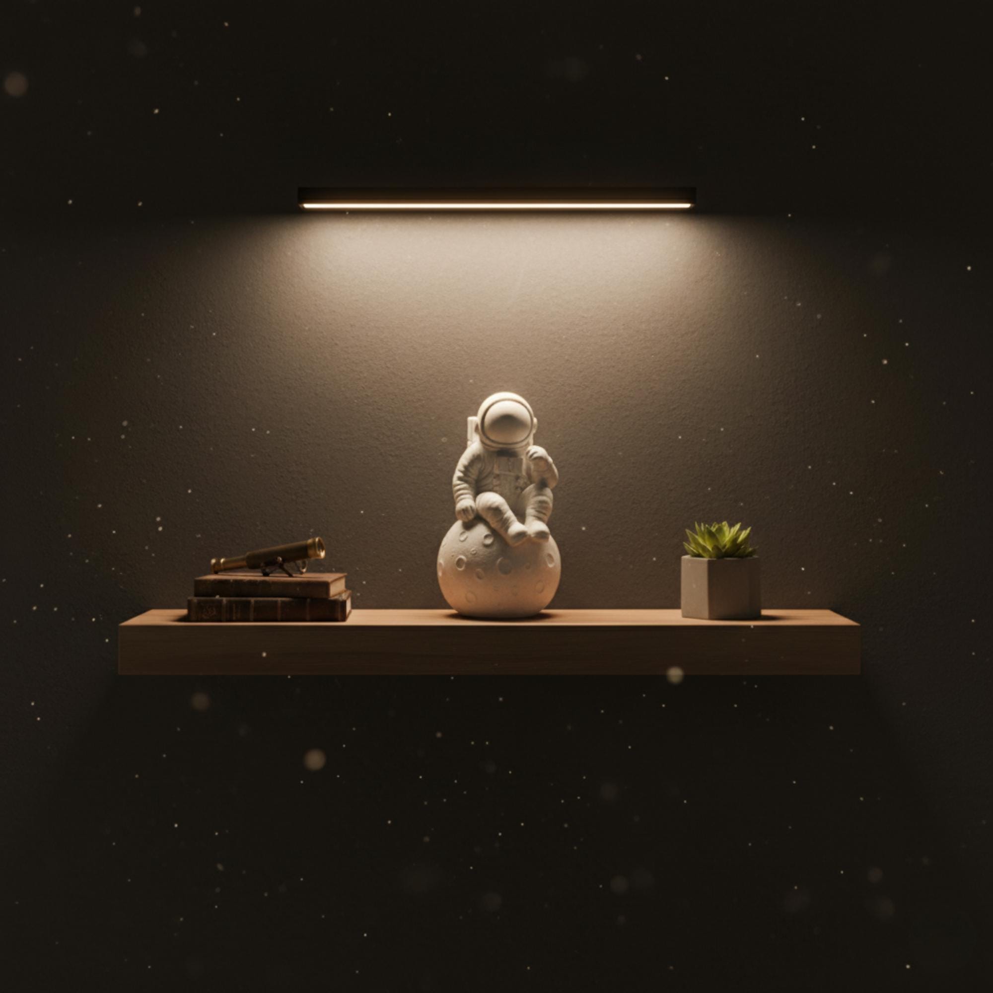 Handmade Astronaut Moon Figurine, Space Decor, Sci-fi Gift, Lunar ...