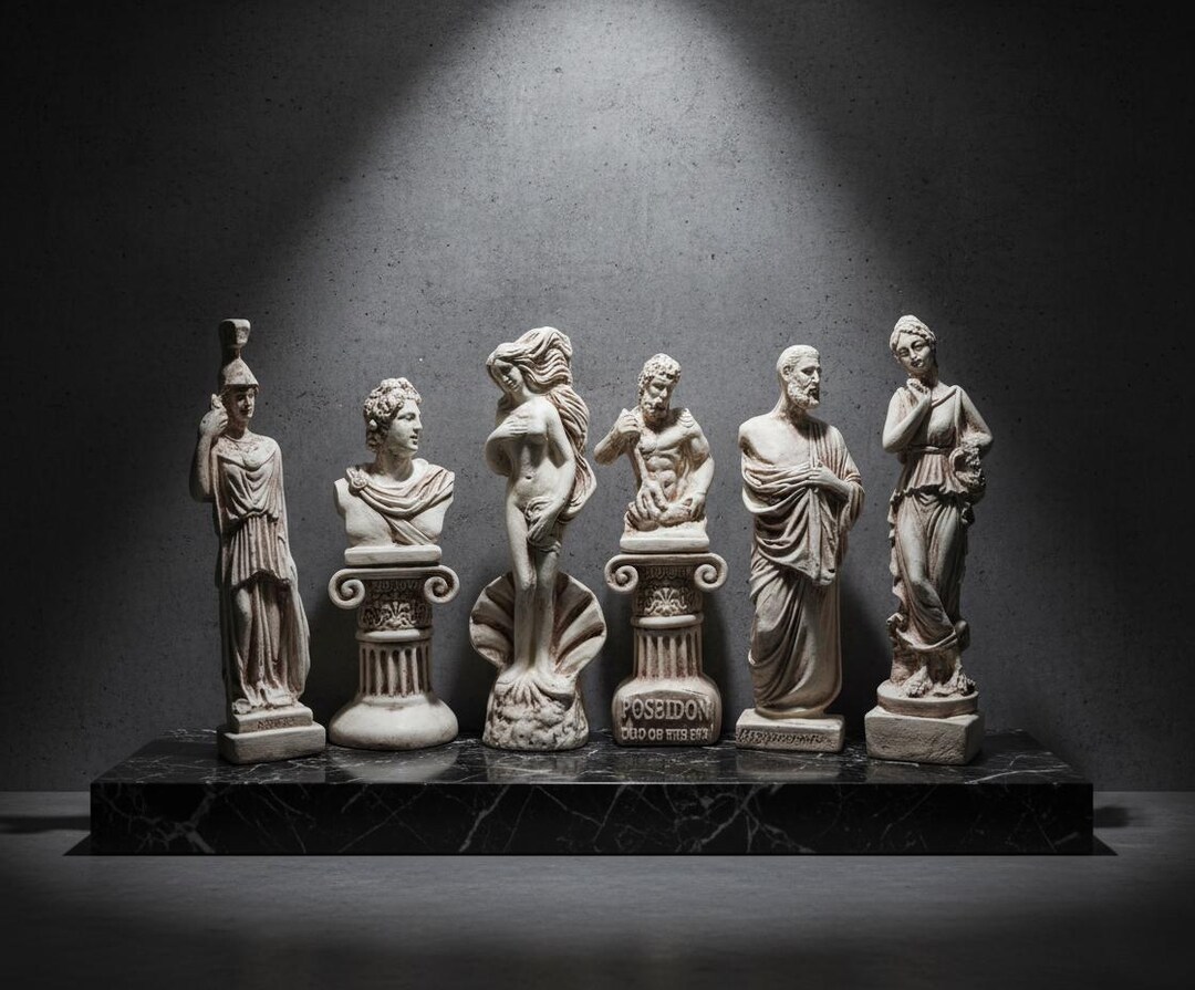 Estatuas de dioses griegos de hormigón hechas a mano: decoración de ...