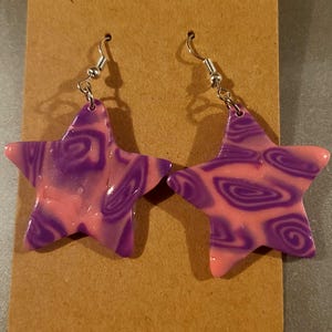 Star Polymer Clay Earrings