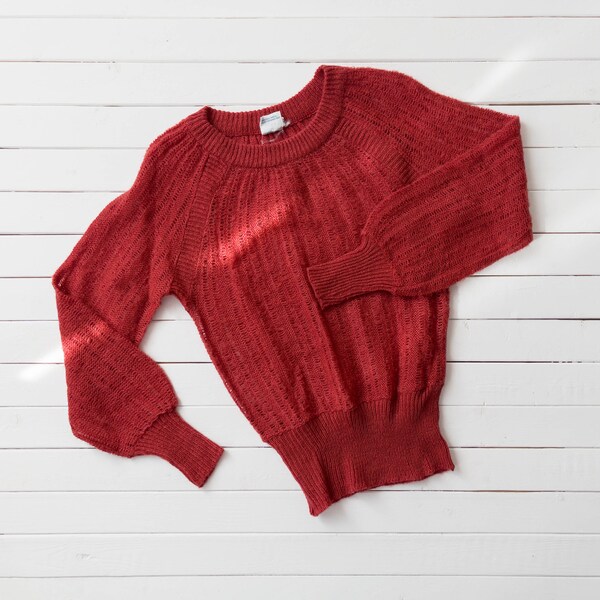Burnt Orange Sweater - Etsy
