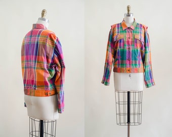 rainbow checkered jacket