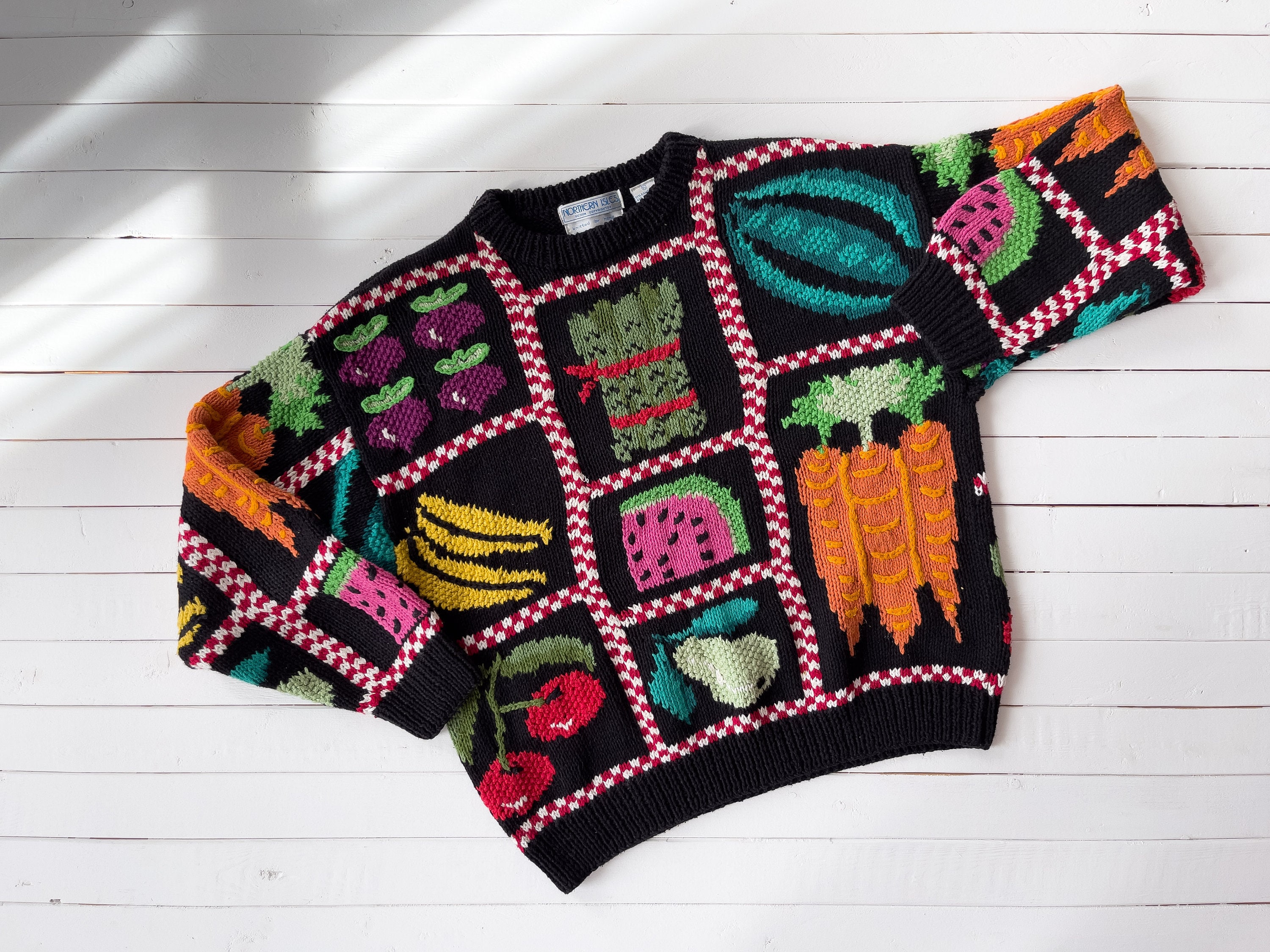 Cottagecore Sweater | 80s 90s Vintage Northern Isles Hand