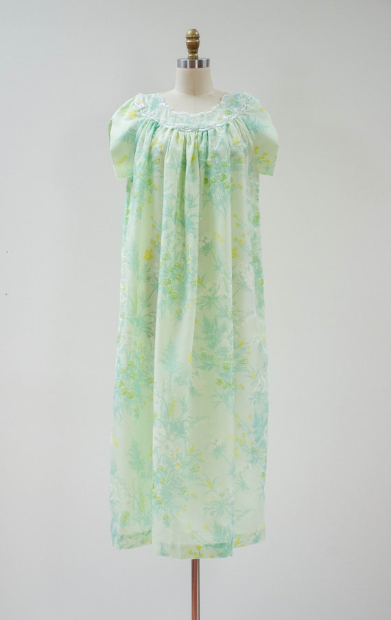 long mint green dress | 60s 70s vintage pastel gr… - image 3