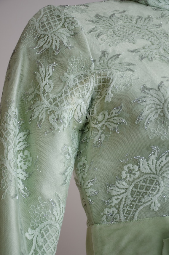 mint green and silver dress Green Satin Long Prom Dress, Beautiful Off the Shoulder Party Dress with Corset US 10 / Green
