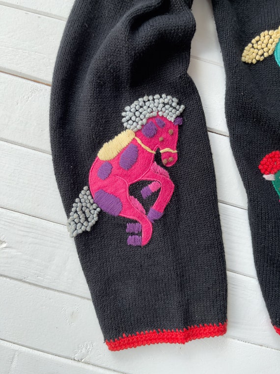 embroidered sweater 90s y2k vintage Belle Pointe … - image 6