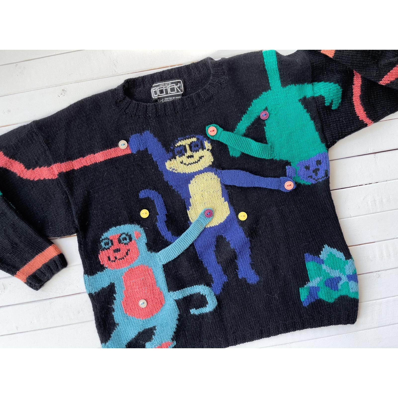 Berek ウール セーター 80年代 90年代 ヴィンテージ ブラック ウール