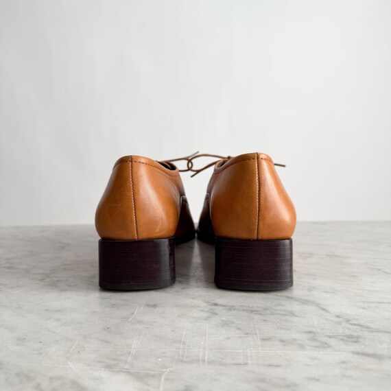 Easy Spirit Shoes 90s Vtg Brown Leather Lace up Oxfords Size  display picture 3