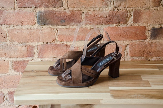 Buy China Wholesale Fashion Beautiful Brown Platform Heels Sandals For  Girls & Fashion Beautiful Brown Platform Heels Sandals | Globalsources.com