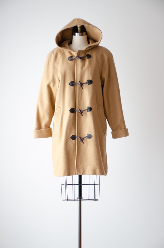 tan wool coat | 90s vintage Stephanie Matthews be… - image 3