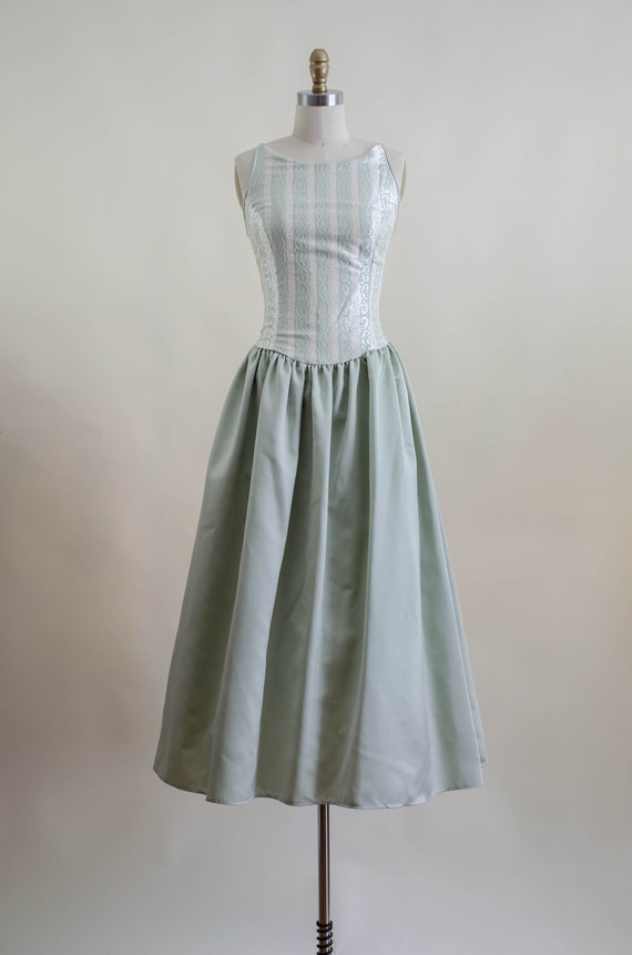 Gunne Sax dress | 90s y2k Jessica McClintock sage… - image 5