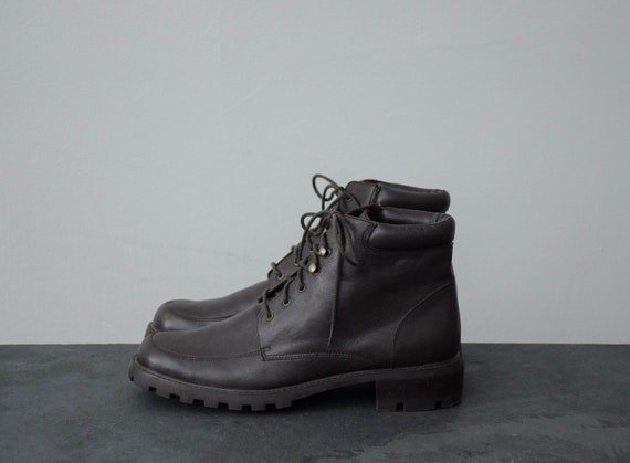 dark brown ankle boots | leather ankle boots | US
