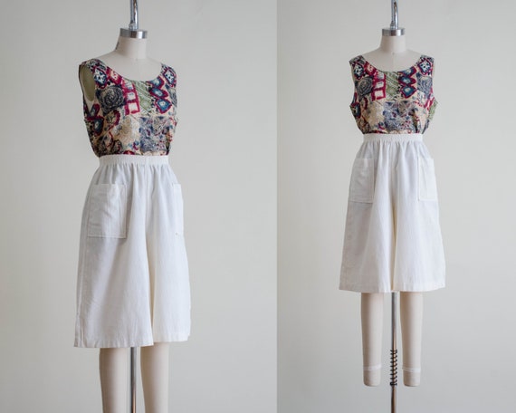 cream culottes | high waisted culottes