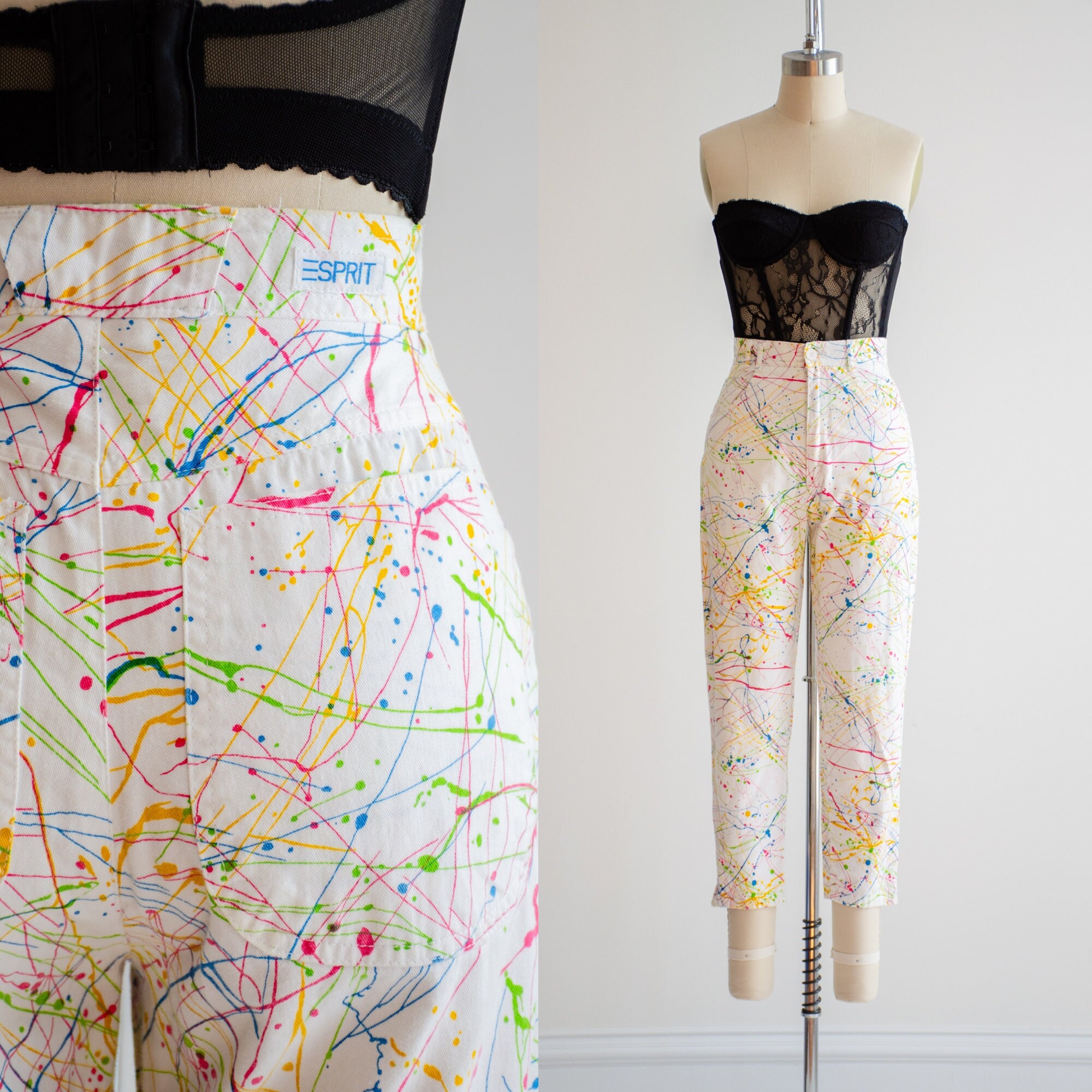 パンツ 80s dead stock flower pattern pants パンツ 80s dead stock flower pattern pants High Waisted