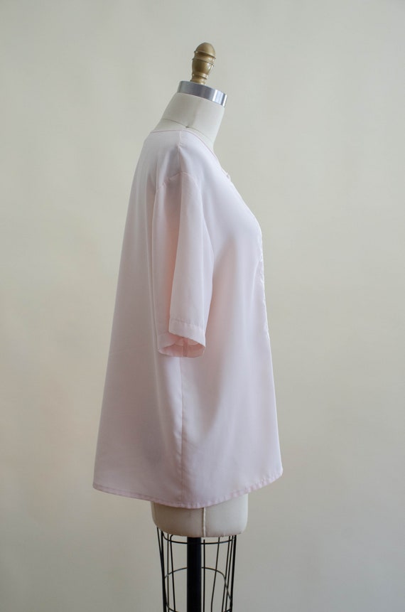 pink embroidered blouse | 80s vintage pastel pink… - image 6
