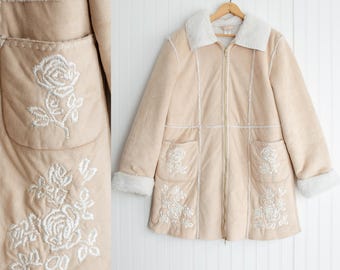 Knit wool jacket 70s vintage Alafoss Icewool Icelandic cream Knit wool jacket 70s vintage Alafoss Icewool Icelandic cream