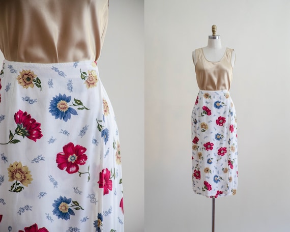 Leith ditsy best sale floral midi skirt