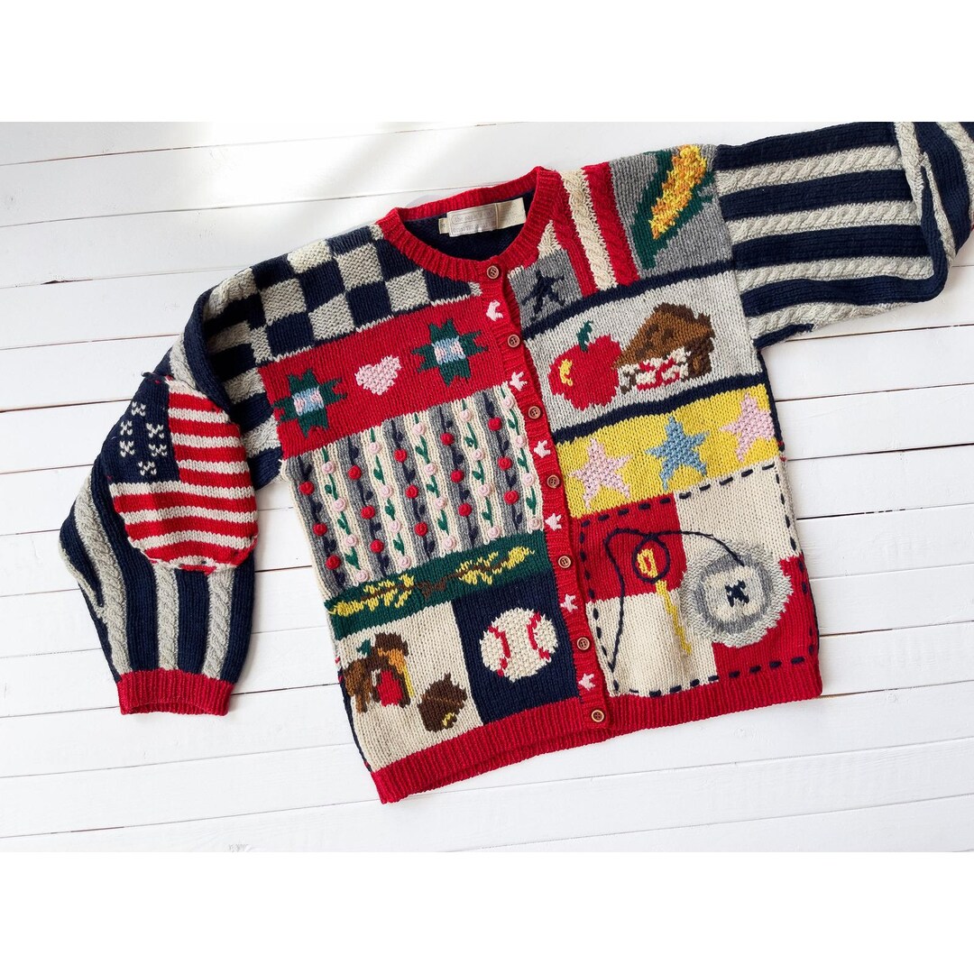 Vtg 90’s Eagle’s Eye Christmas Sweater M Eagles Eye Christmas Regular Size Sweaters for Women for