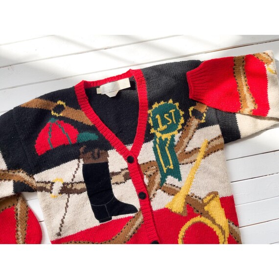 90sビンテージ the eagle's eyeモヘア混 ビーズ刺繍ニット M VTG The Eagle's Eye Hand Knit 90s 94 Sweater PatchWork Real Estate