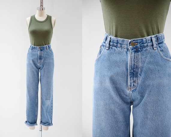 high waisted jeans | 90s vintage L.L. Bean straig… - image 1
