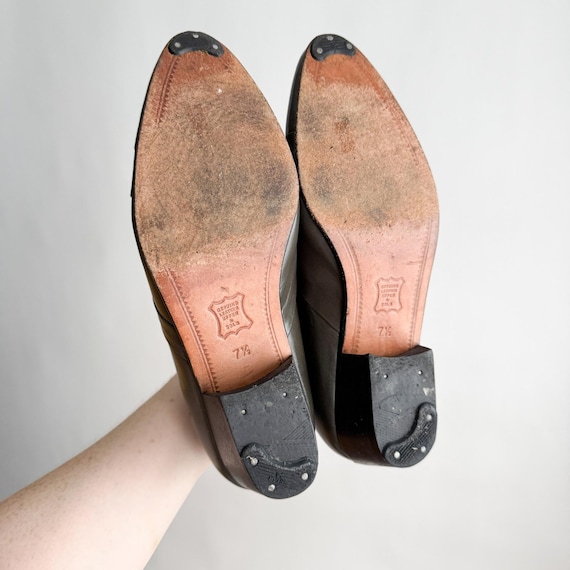 Giorgio Brutini Gray Leather Heeled Loafers Men display picture 3