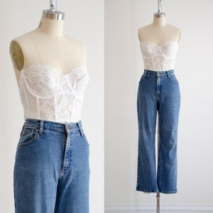 high waisted jeans 90s y2k vintage Riders bootcut stretch jeans
