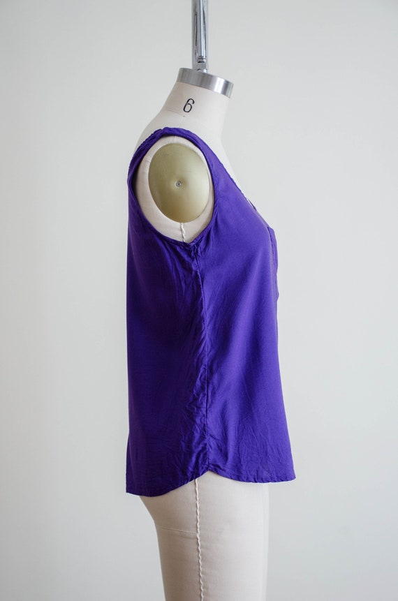 purple tank top | rayon tank top - image 4