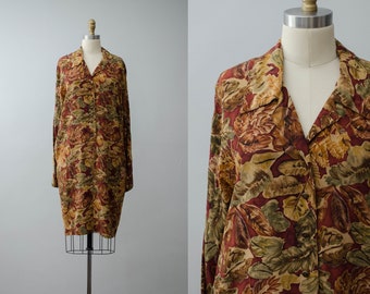 silk vintage dress | floral silk dress | 90s dress | women's vintage clothing