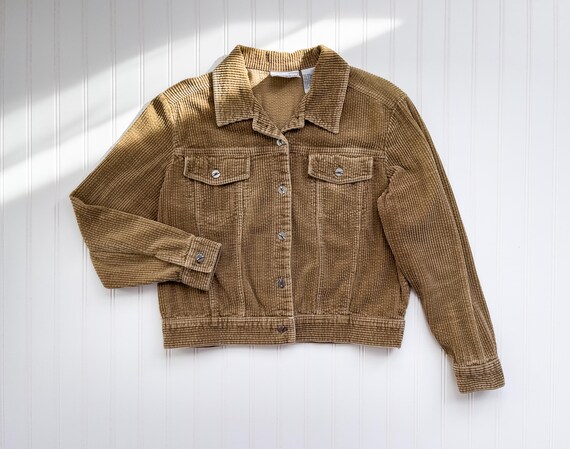 Vtg Studio Ease Light Brown Tan Corduroy Cropped Jacket - Etsy