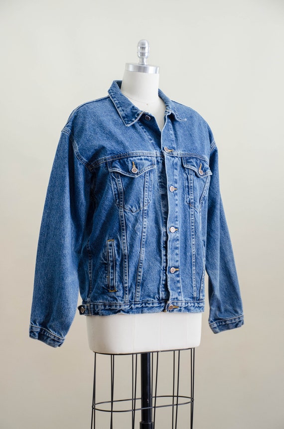 vintage jean jacket | 90s y2k vintage faded light… - image 4