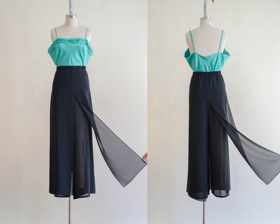 black palazzo pants | chiffon palazzo pants