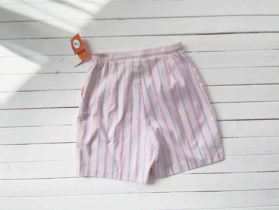high waisted shorts | 70s 80s vintage pastel pink… - image 3