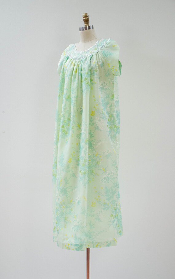 long mint green dress | 60s 70s vintage pastel gr… - image 5
