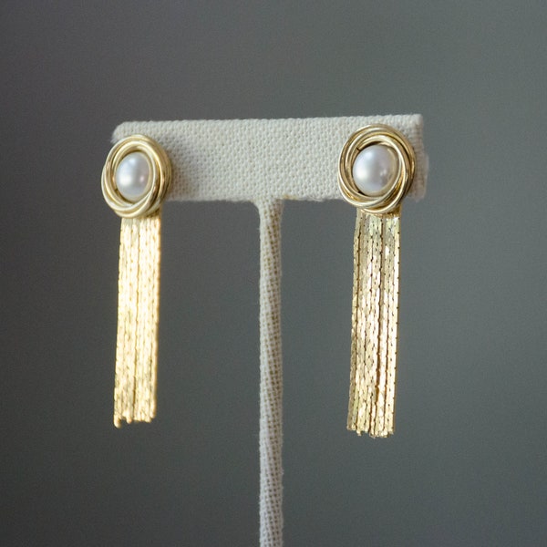 verklaring oorbellen | gouden ketting Tassel Earrings
